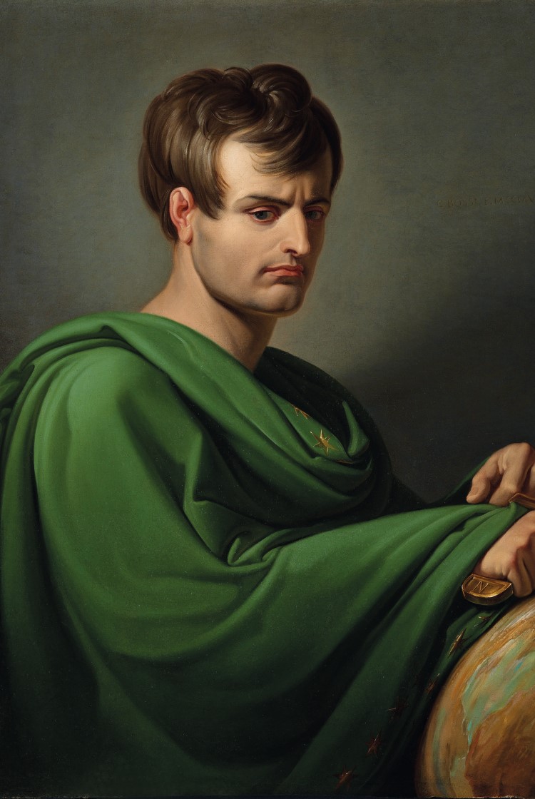 Eterno e Visione Bossi Napoleone appoggiato al globo